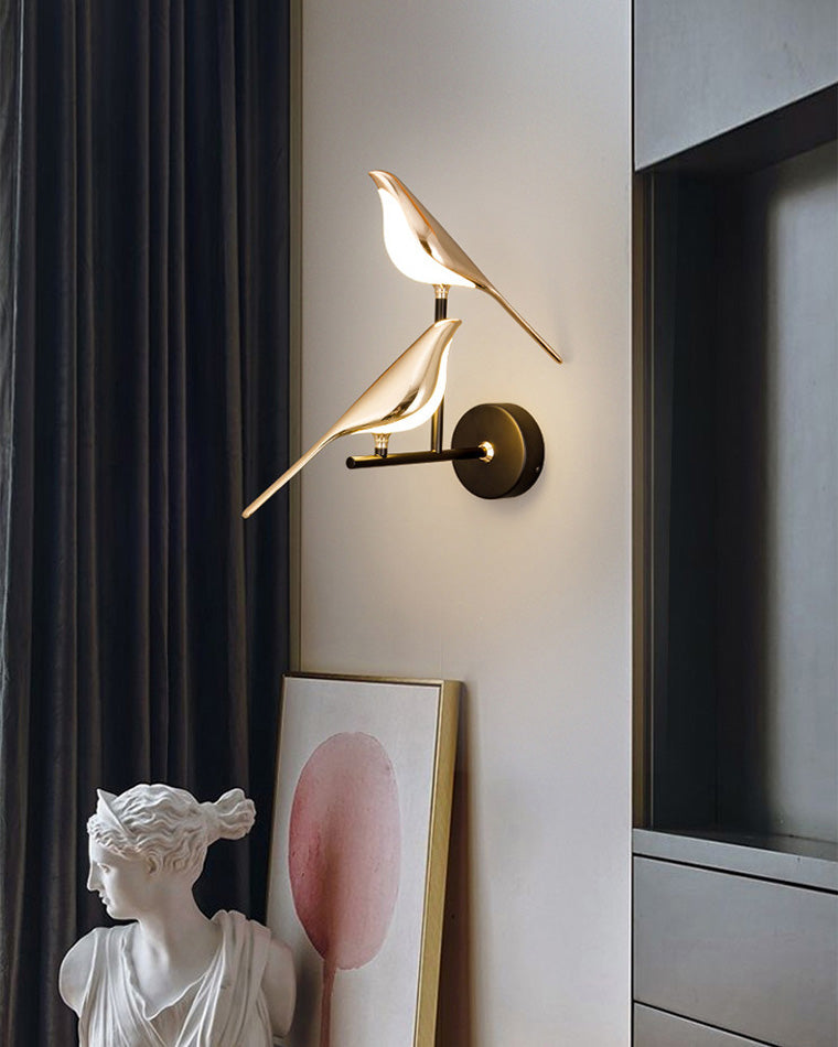 WOMO Gold Birds Wandleuchte-WM6033