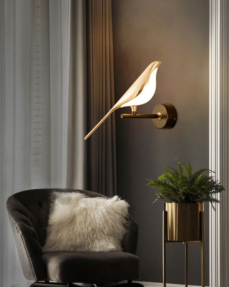 WOMO Gold Birds Wandleuchte-WM6033