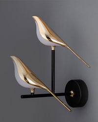 WOMO Gold Birds Wall Light-WM6033