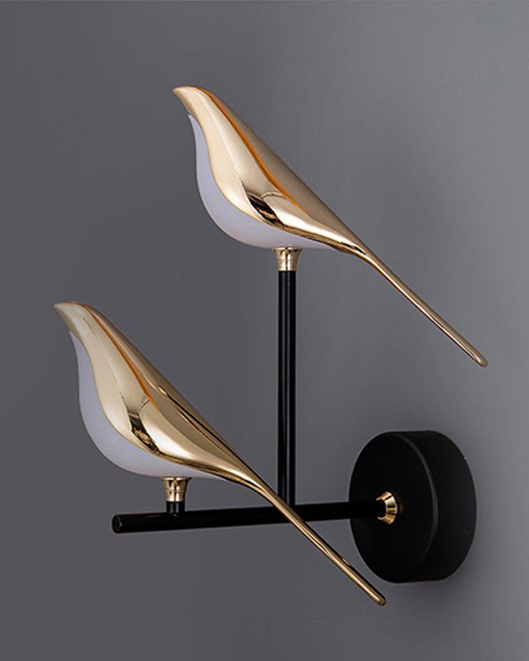 WOMO Gold Birds Wandleuchte-WM6033