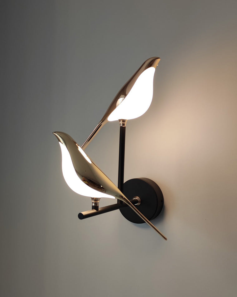 WOMO Gold Birds Wandleuchte-WM6033