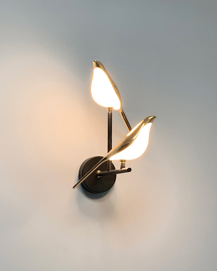 WOMO Gold Birds Wandleuchte-WM6033