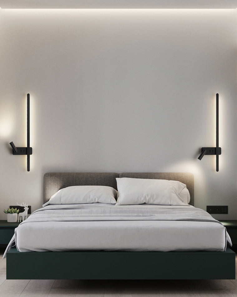 WOMO schaltbare lange lineare Wandleuchte mit Spotlight-WM6068