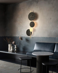 Horloge murale sculpturale WOMO avec lumière LED - WM6087