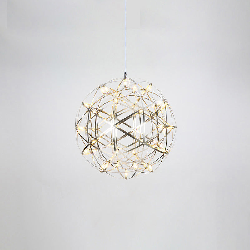 WOMO Designer LED Pendant Light SLV Chrome Sphere -WM2091