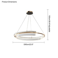 WOMO Lustre LED rond doré WM2165
