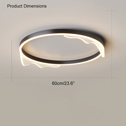 WOMO Wavy Round Integrated Led Ceiling Light-WM1035