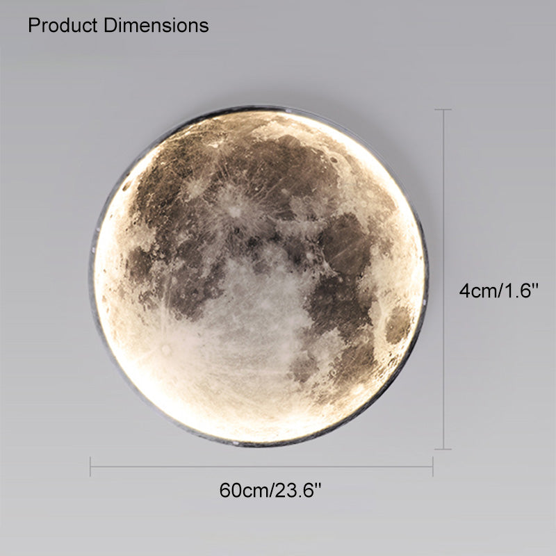 WOMO Mond/Erde Runde Wandleuchte-WM6102