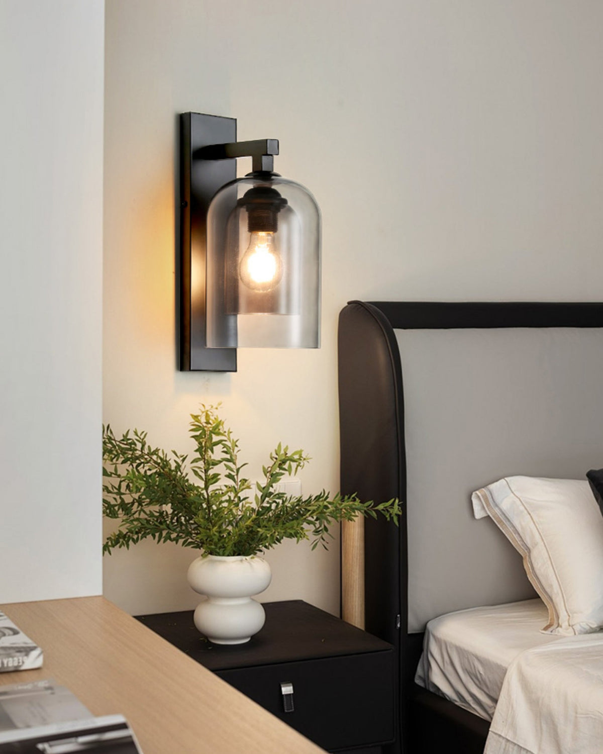 WOMO Glocke Schwarz Wandleuchte – WM6110