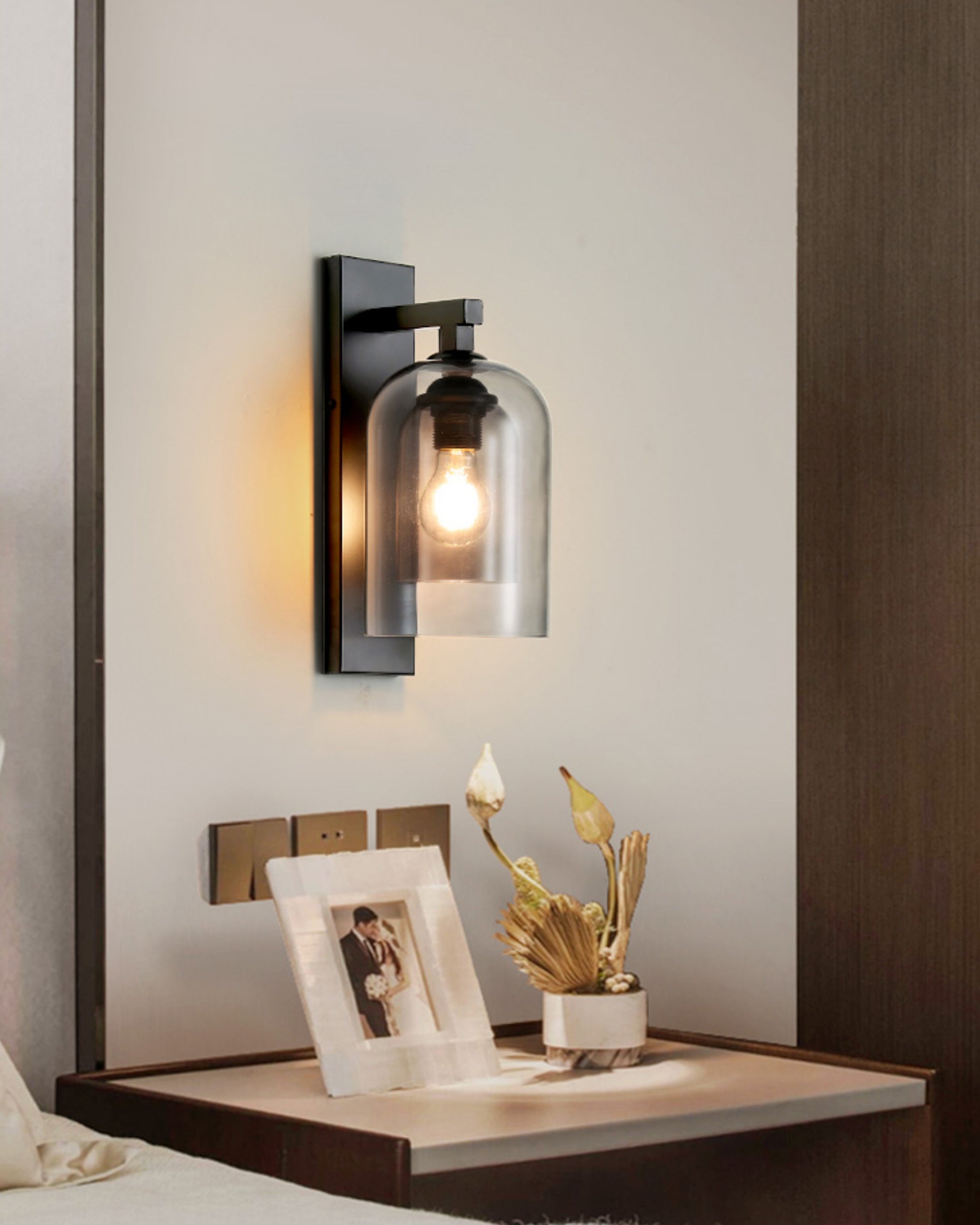 WOMO Glocke Schwarz Wandleuchte – WM6110