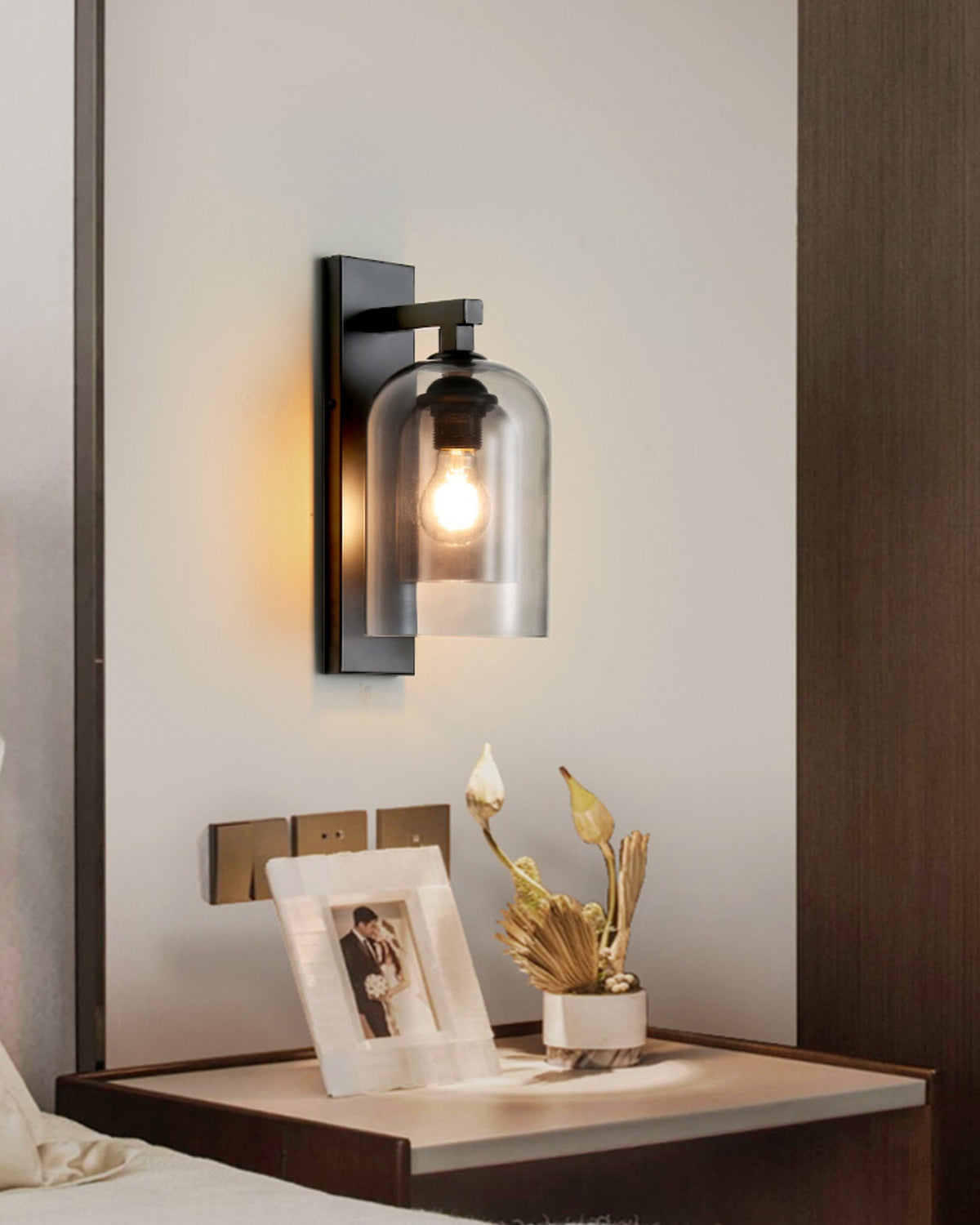 WOMO Glocke Schwarz Wandleuchte – WM6110
