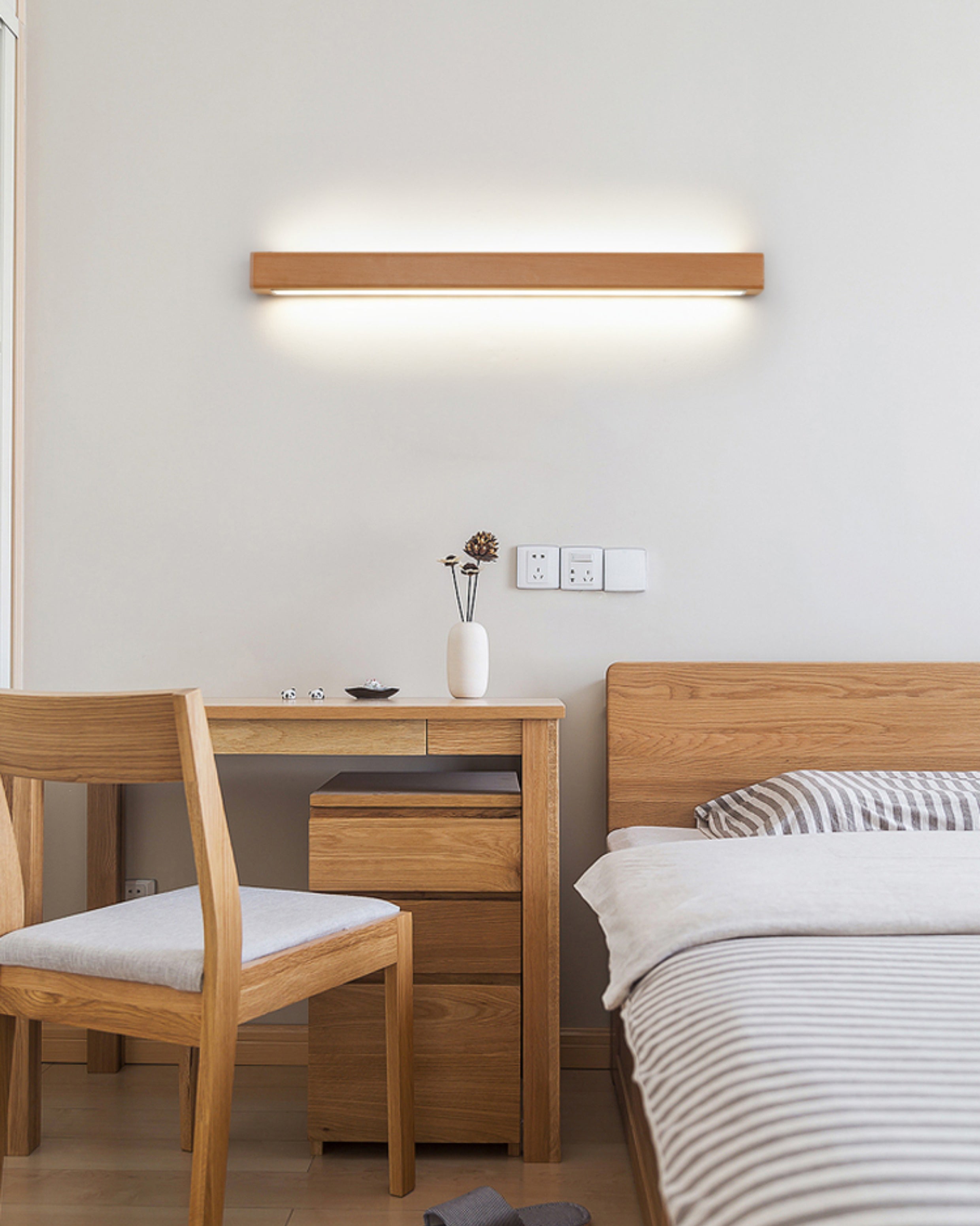 WOMO Holz Lineare Wandleuchte – WM6126