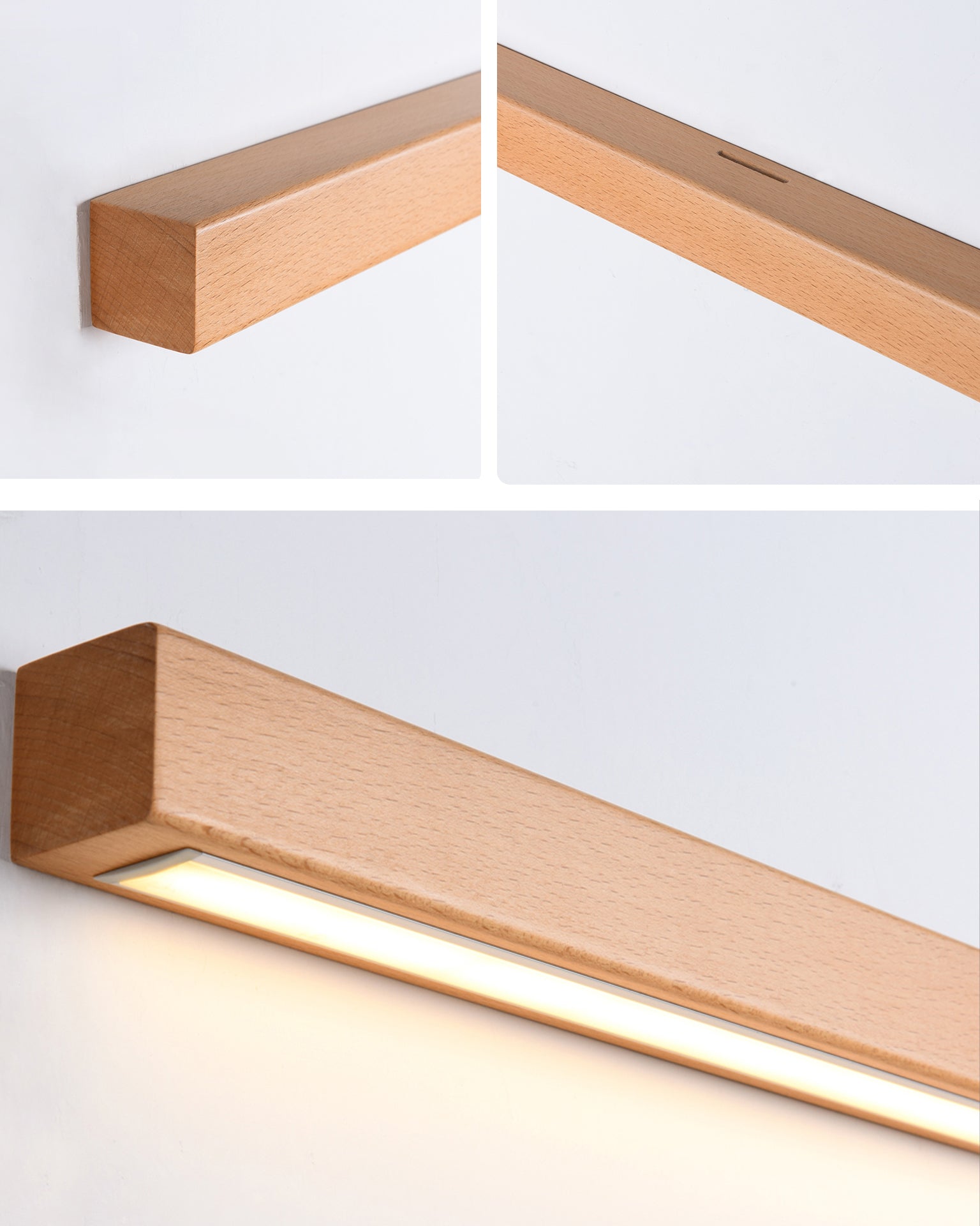 WOMO Holz Lineare Wandleuchte – WM6126