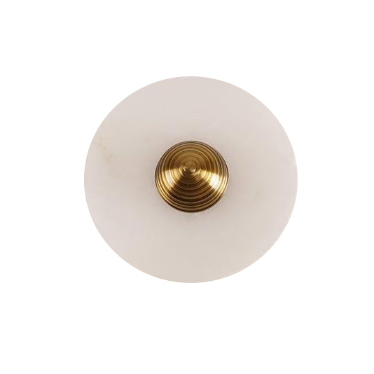 WOMO Art Deco Disc Alabaster Wall Light-WM6128