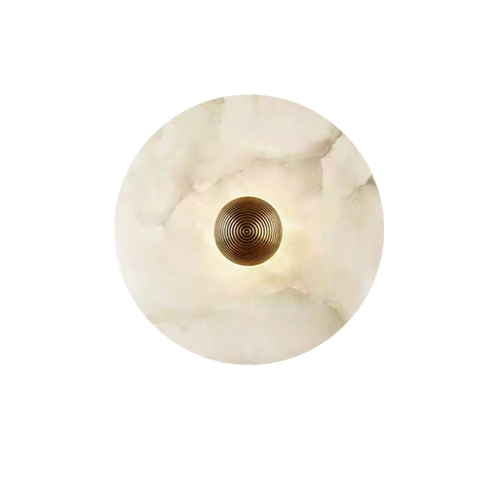 WOMO Art Deco Disc Alabaster Wall Light-WM6128