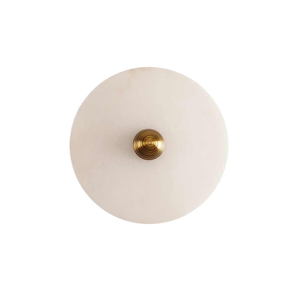 WOMO Art Deco Disc Alabaster Wall Light-WM6128