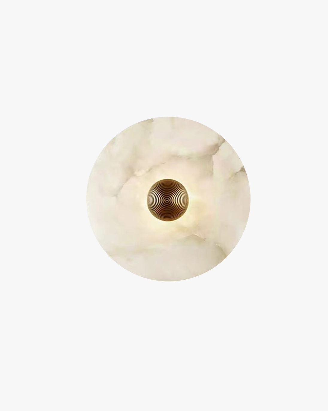 WOMO Art Deco Disc Alabaster Wall Light-WM6128