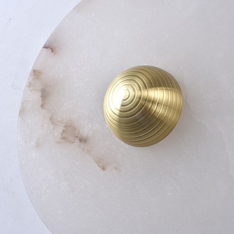 WOMO Art Deco Disc Alabaster Wall Light-WM6128