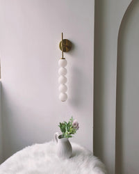 WOMO Boule de verre blanche, applique murale haute-WM6141
