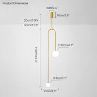 WOMO Suspension 2 boules - WM2045