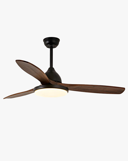 WOMO 3 Wood Blade Ceiling Fan Lamp - WM5242