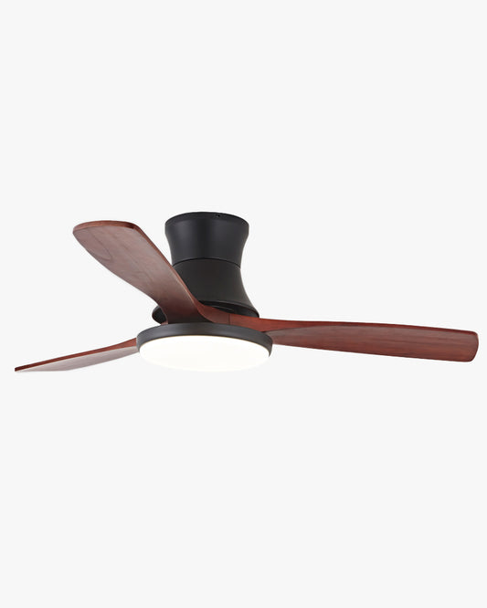 WOMO Wood Low Profile Ceiling Fan Lamp - WM5241