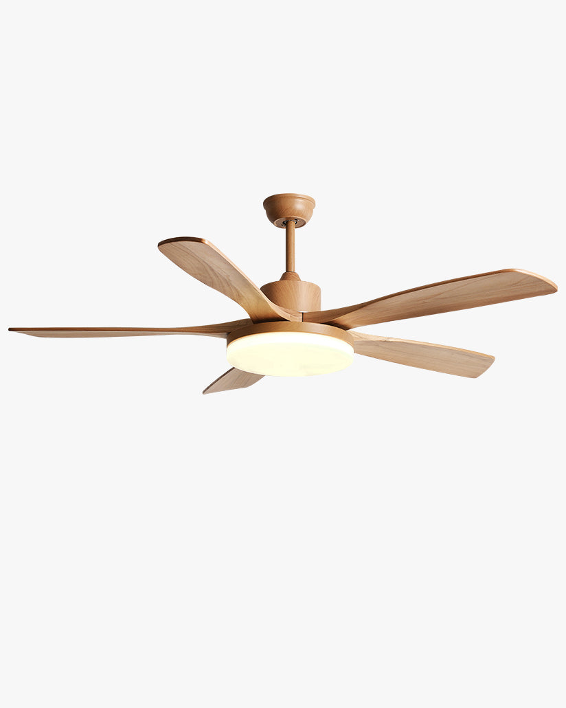 Plafonnier ventilateur moderne en bois WOMO – WM5209