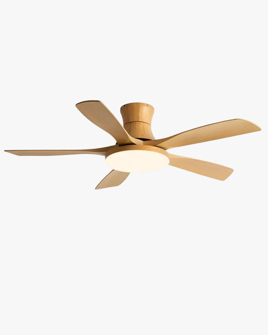 WOMO Modern Low Profile Ceiling Fan Lamp-WM5214