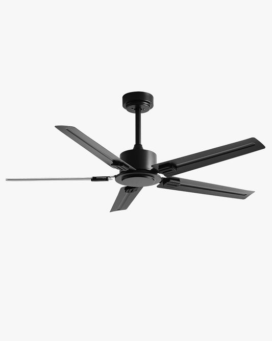 WOMO Industrial Metal Black Ceiling Fan-WM5217b