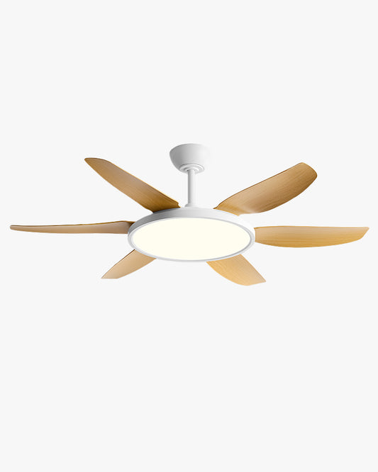 WOMO Modern 6 Blade Ceiling Fan Lamp - WM5238