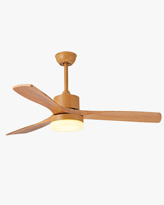 WOMO 3 Wood Blade Ceiling Fan Lamp - WM5174