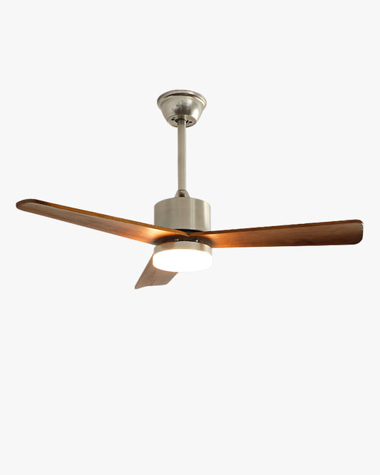 WOMO Silver and Walnut Ceiling Fan Lamp - WM5149