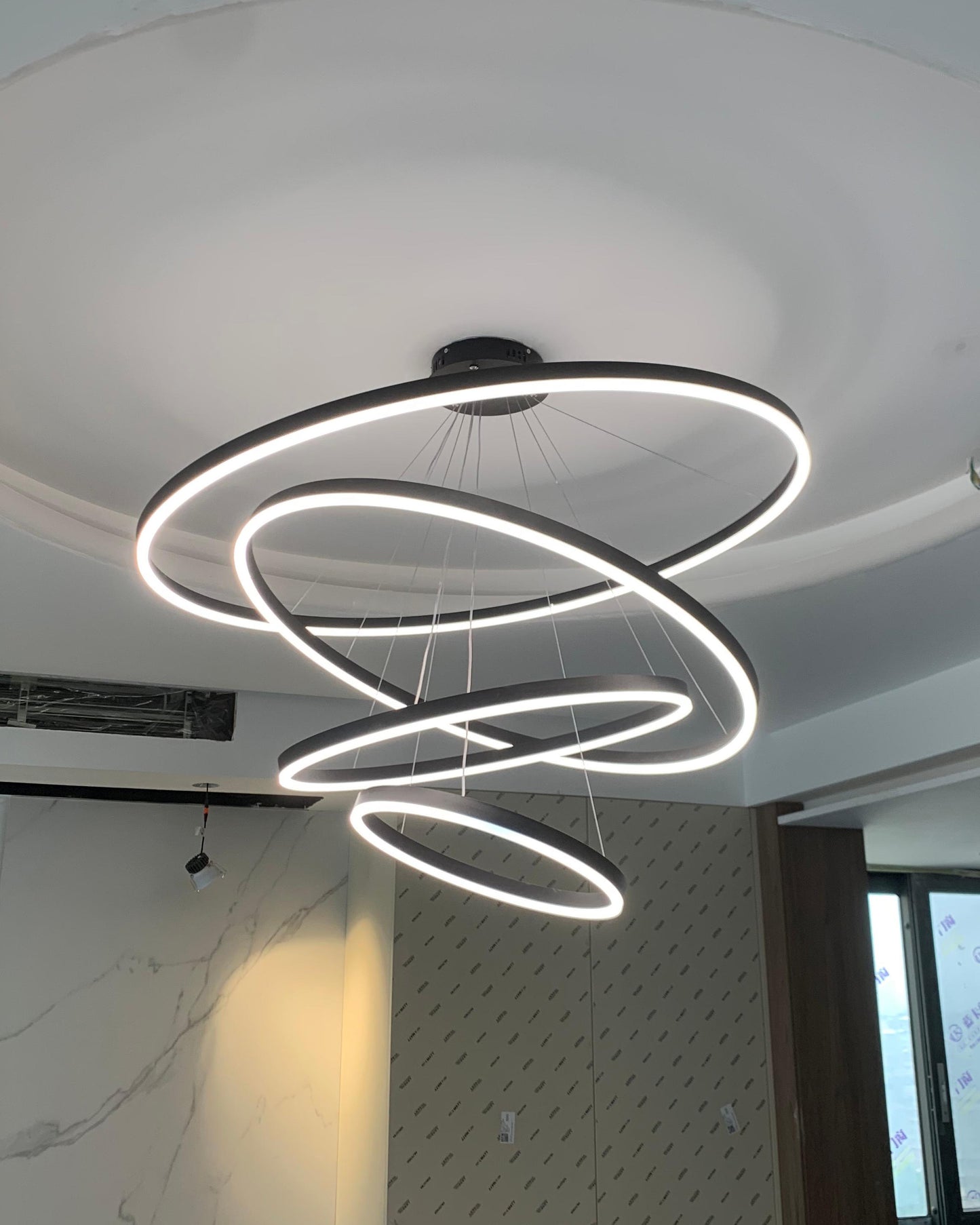 WOMO Tiered Ring LED Chandelier-WM2159