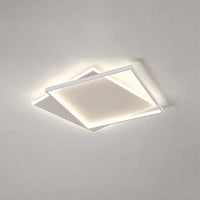 WOMO LED Deckenleuchte Eckig Flach Schwarz Weiß Modern Schlafzimmer-WM1011