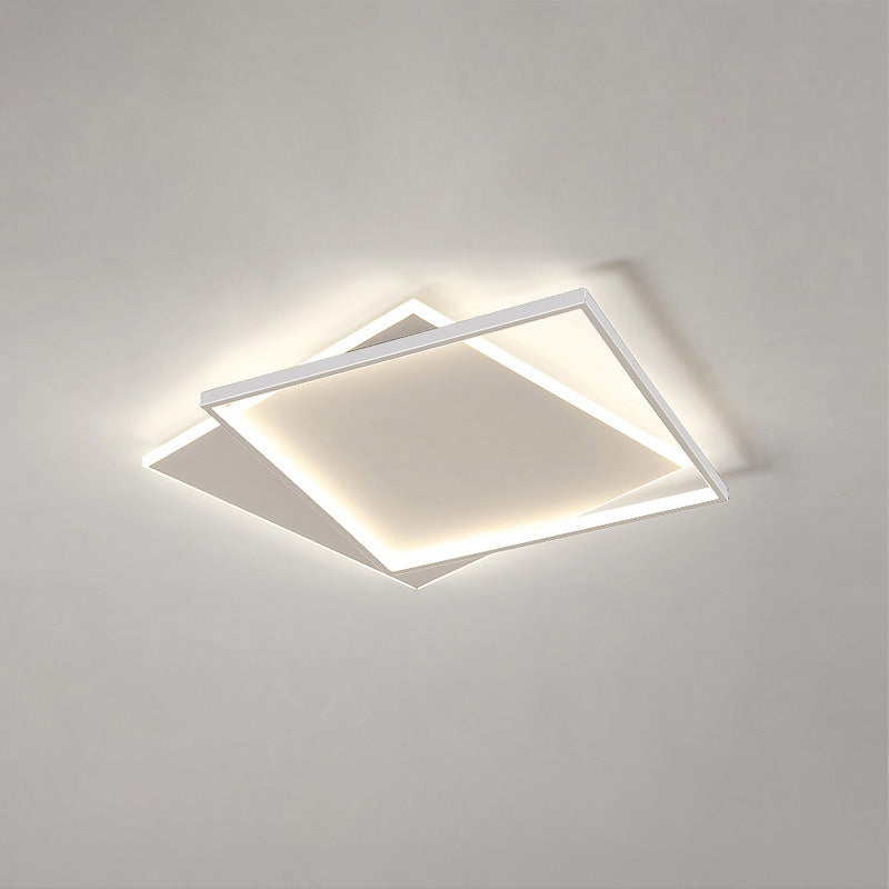 WOMO LED Ceiling Light Square Flat Black White Modern Bedroom-WM1011