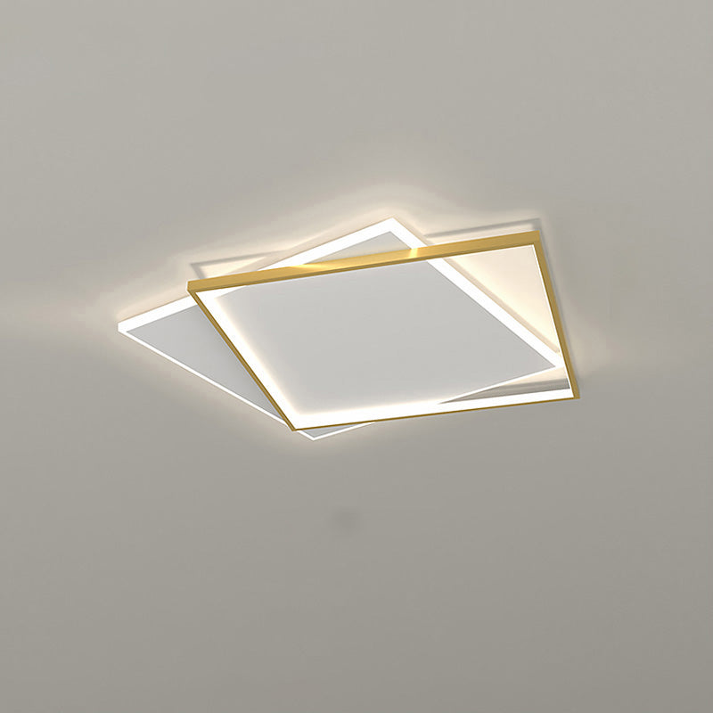 WOMO LED Ceiling Light Square Flat Black White Modern Bedroom-WM1011