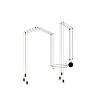 WOMO Spider Off Center Chandelier-WM2107