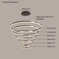 WOMO Stepped Ring LED Chandelier WM2159