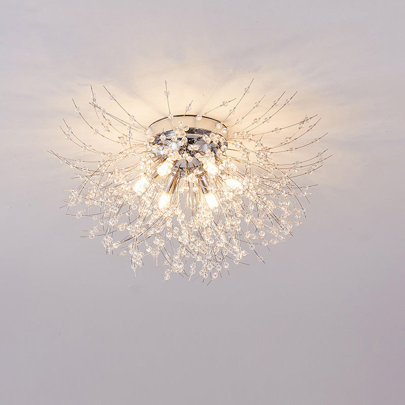 WOMO Dandelion Crystal Flush Mount Ceiling Light-WM1014