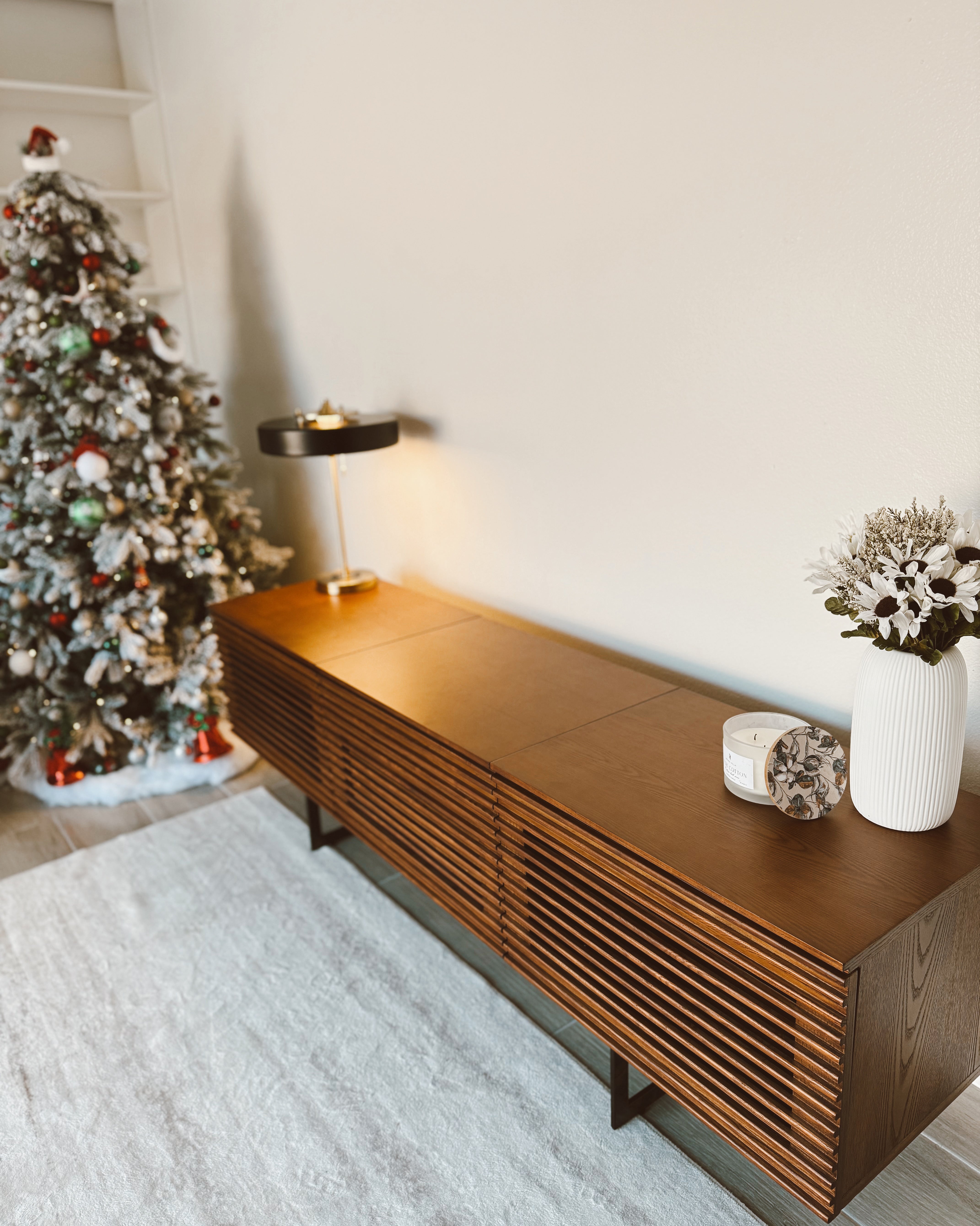 WOMO Mid-Century Runde Tischlampe mit Zugkette-WM8009