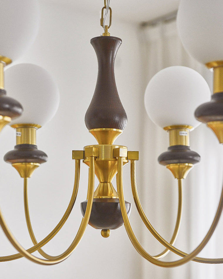 WOMO Mid Century Kronleuchter Glaskugeln-WM2378