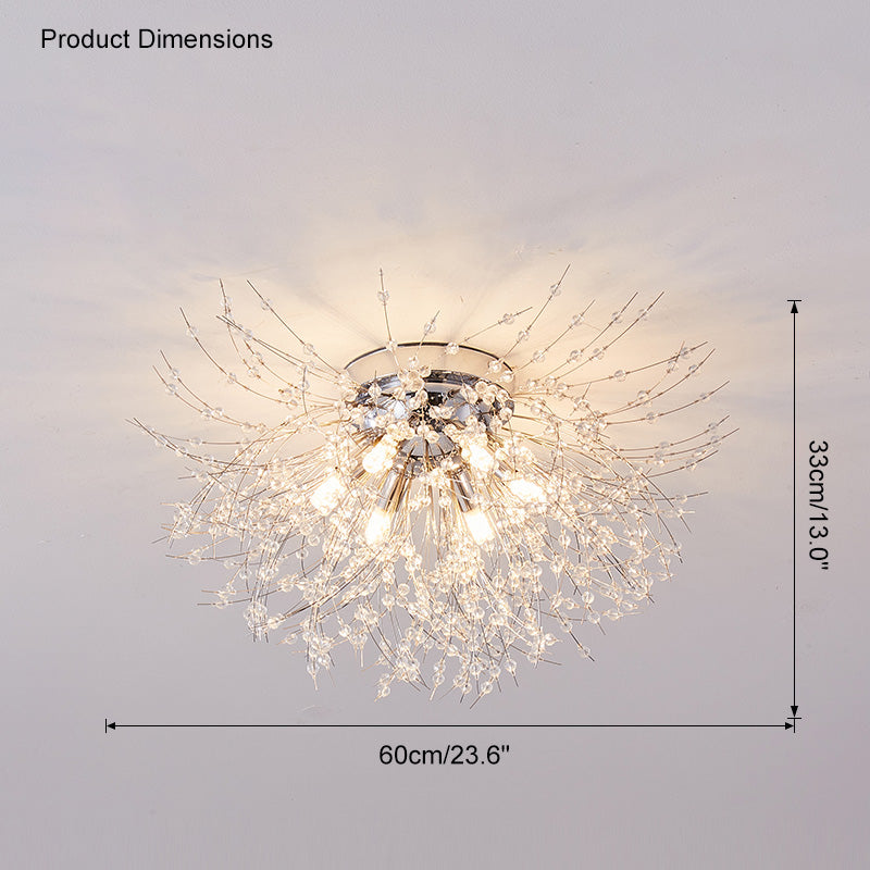 WOMO Dandelion Crystal Flush Mount Ceiling Light-WM1014