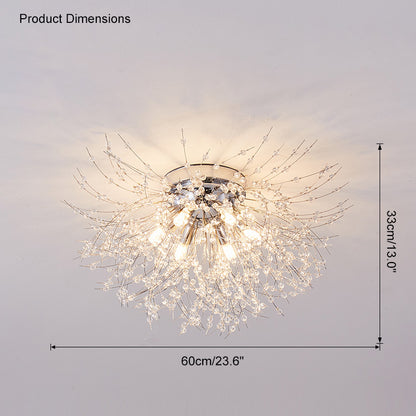 WOMO Dandelion Crystal Flush Mount Ceiling Light-WM1014