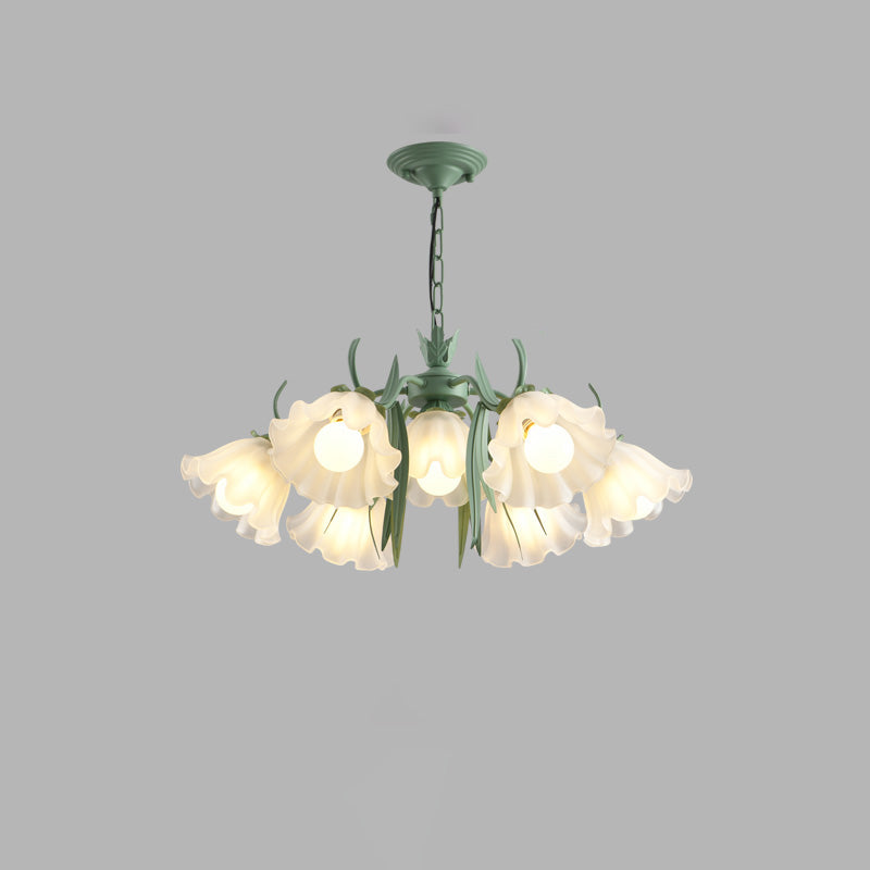 WOMO Tole Flower Glas-Kronleuchter-WM2307