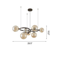 WOMO Chandelier with Colored Glass Balls-WM2253