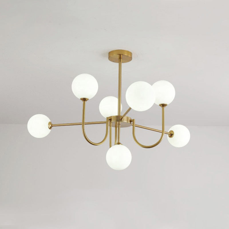 WOMO Mid Century Kronleuchter Glaskugel schlafzimmer-WM2255