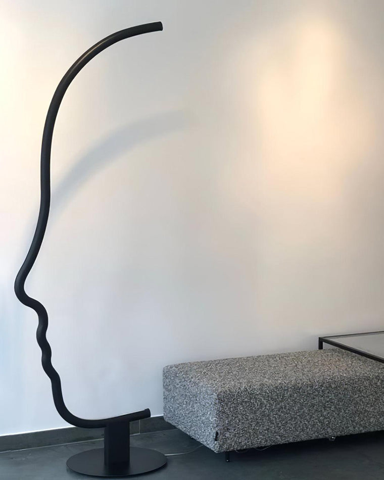 WOMO Floor Lamp with Face Profile Sculpture-WM7002