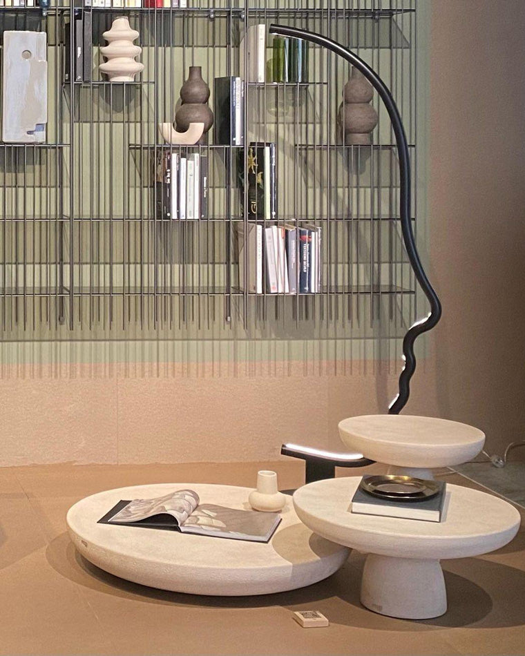 WOMO Floor Lamp with Face Profile Sculpture-WM7002
