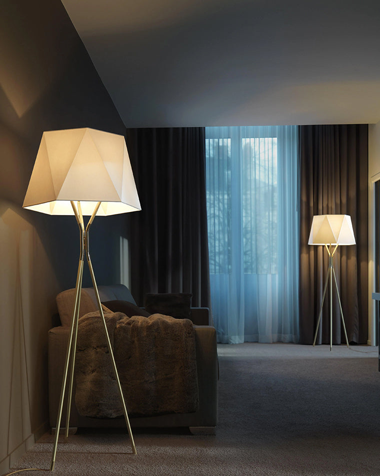 WOMO Faceted Tripod Floor Lamp - WM7004