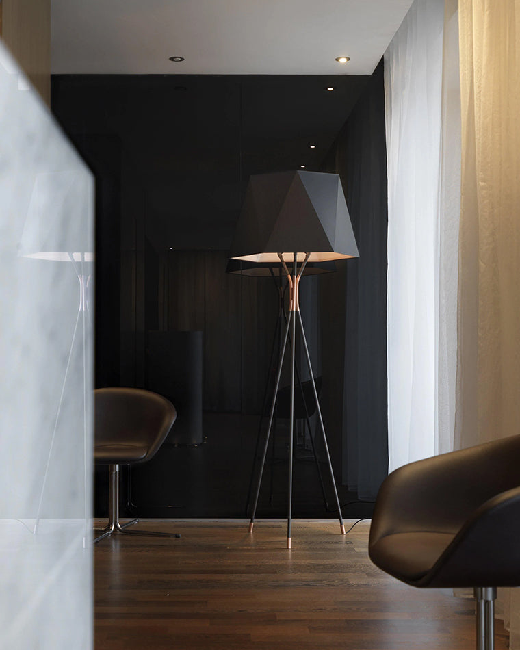 WOMO Faceted Tripod Floor Lamp-WM7004